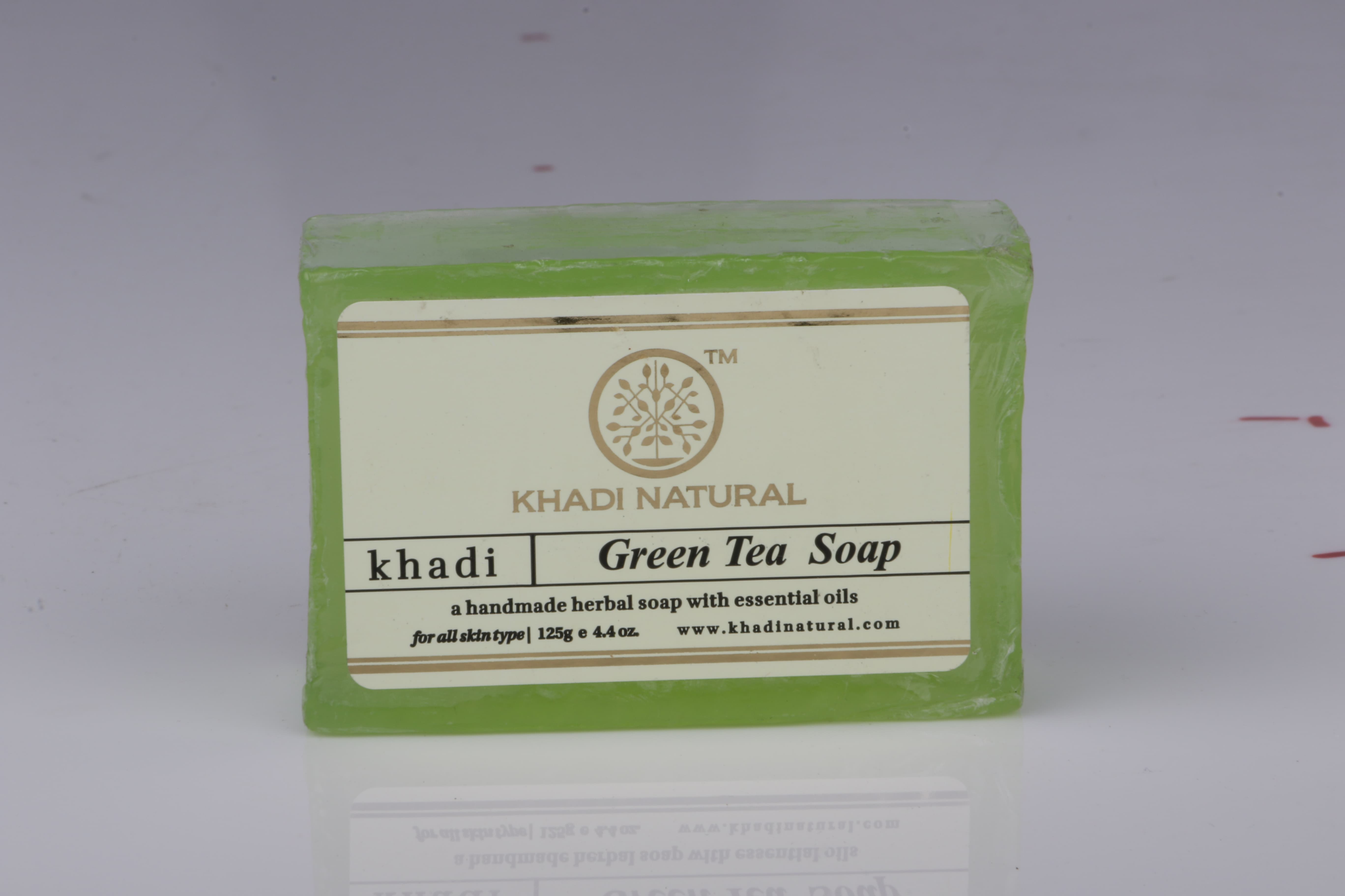 KHADI NATURAL GREEN TEA SOAP 125GM