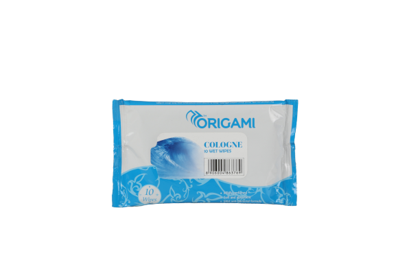 ORIGAMI COLOGNE WET WIPES 10PC